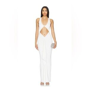 Amari maxi dress in white